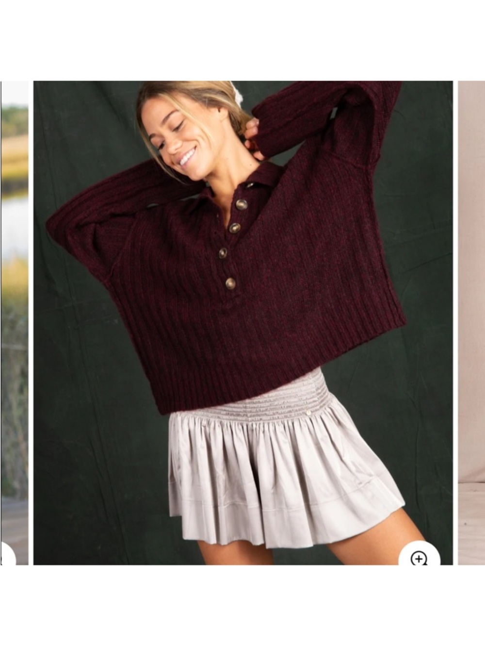 NWT Natural Life Daisy Skort, Silver/Taupe Sz S Small